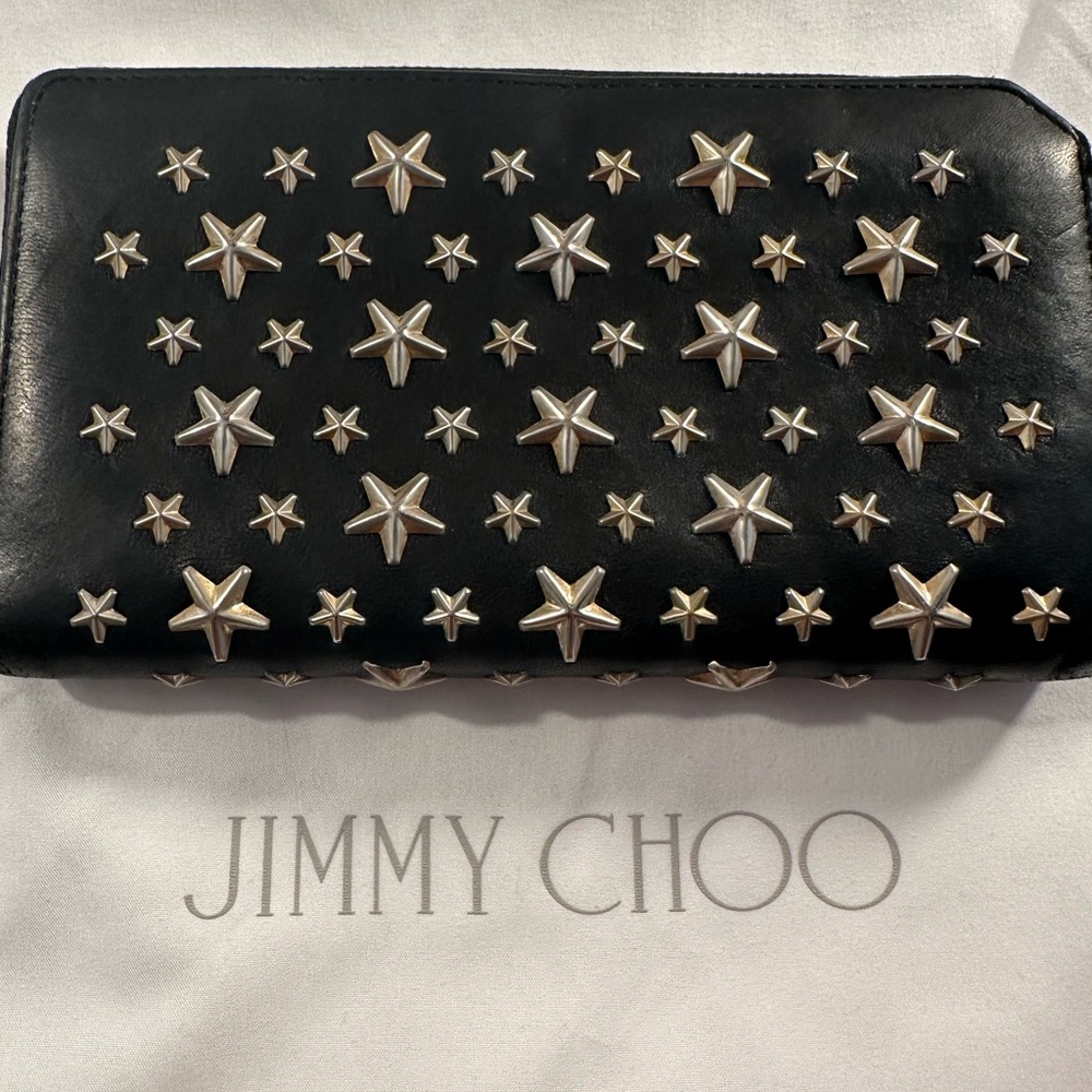 JIMMY CHOO Star Studded Wallet